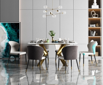Modern Dining Table And Chairs-ID:755911778