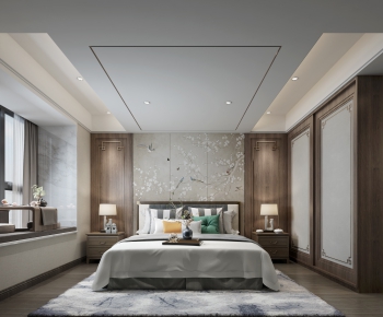 New Chinese Style Bedroom-ID:721818756