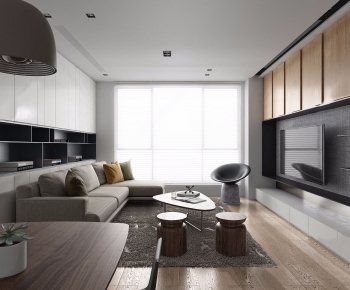 Modern A Living Room-ID:400936485