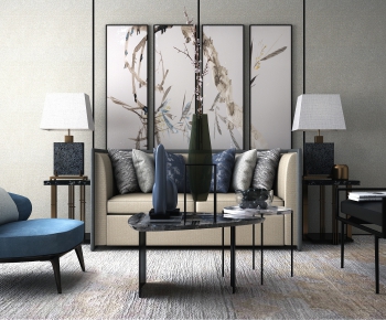 New Chinese Style Sofa Combination-ID:424106281