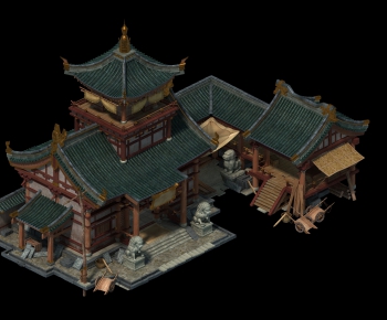 Chinese Style Ancient Architectural Buildings-ID:157777854
