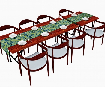 New Chinese Style Dining Table And Chairs-ID:273082669