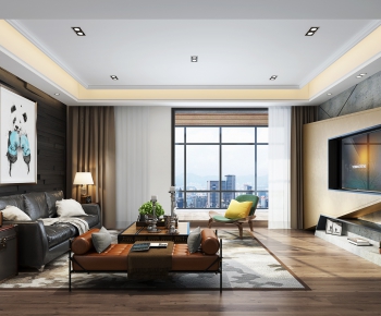 Modern A Living Room-ID:775606613