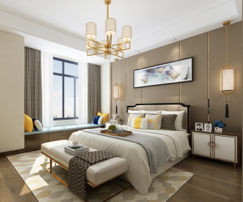 New Chinese Style Bedroom-ID:361870835