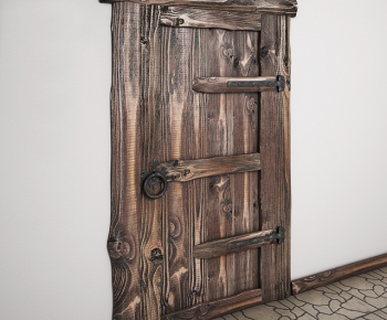 European Style Solid Wood Door-ID:483385792