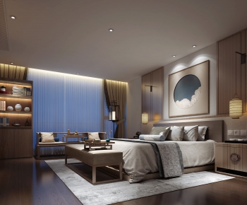 New Chinese Style Bedroom-ID:306815487