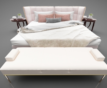 Modern Double Bed-ID:162587936