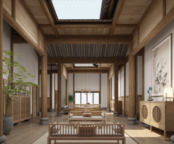 New Chinese Style Hotel Space-ID:487933823