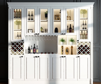 Simple European Style Wine Cabinet-ID:763292353