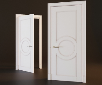 European Style Solid Wood Door-ID:536952527