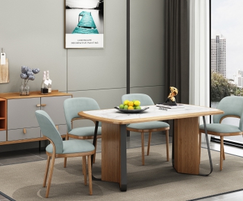 Modern Dining Table And Chairs-ID:700413767