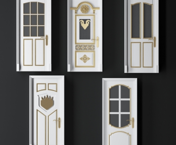 European Style Solid Wood Door-ID:302962496