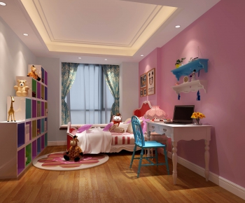 Simple European Style Girl's Room Daughter's Room-ID:318340445