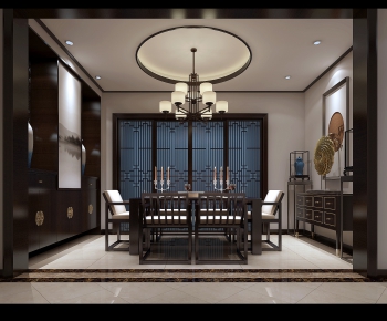 New Chinese Style Dining Room-ID:113247543