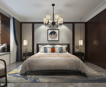 New Chinese Style Bedroom-ID:841725518