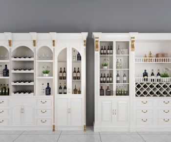 Simple European Style Wine Cabinet-ID:173804168