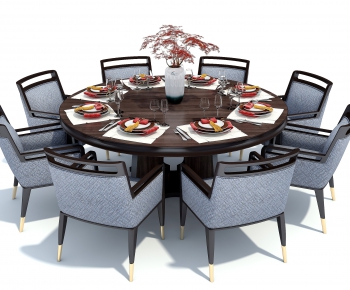 New Chinese Style Dining Table And Chairs-ID:556387784
