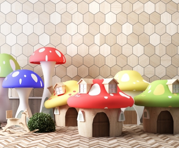 现代儿童蘑菇房玩具-ID:766855463