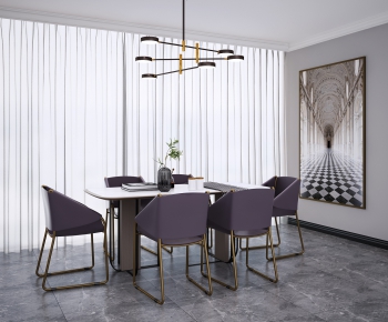 Modern Dining Table And Chairs-ID:701845159