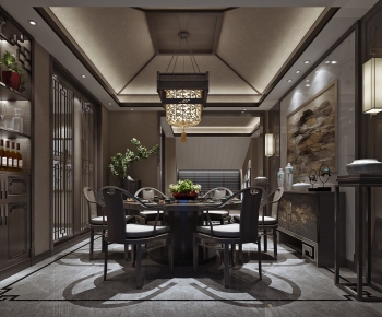 New Chinese Style Dining Room-ID:225055459