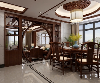 Chinese Style Dining Room-ID:659200896