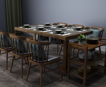 New Chinese Style Dining Table And Chairs-ID:782500162