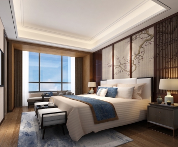 New Chinese Style Bedroom-ID:322995153