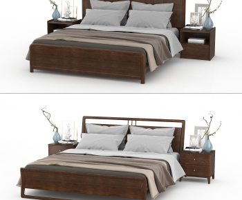 New Chinese Style Double Bed-ID:766712477