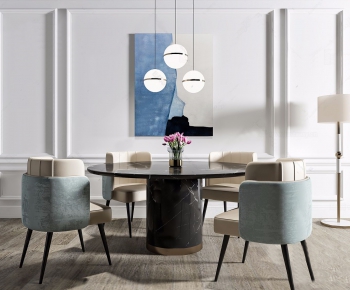 Post Modern Style Dining Table And Chairs-ID:727497328