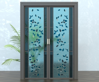 Modern Solid Wood Door-ID:253691885