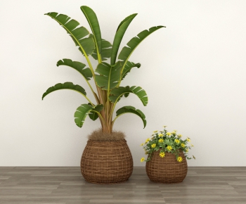Nordic Style Potted Green Plant-ID:703044314