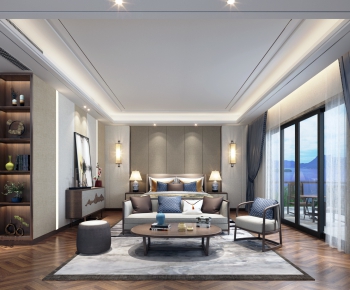 New Chinese Style Bedroom-ID:732014194