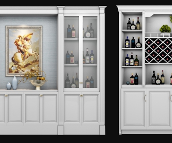 European Style Wine Cabinet-ID:890266612