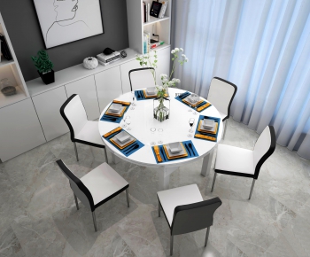 Modern Dining Table And Chairs-ID:633200671