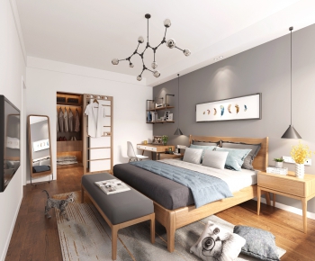 Nordic Style Bedroom-ID:989173242