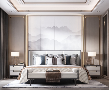New Chinese Style Bedroom-ID:867366144