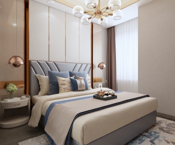 New Chinese Style Bedroom-ID:630036185