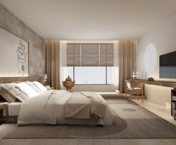 New Chinese Style Bedroom-ID:649290414