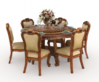 European Style Dining Table And Chairs-ID:825953235