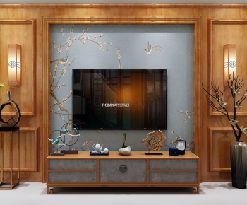 New Chinese Style TV Cabinet-ID:284429344