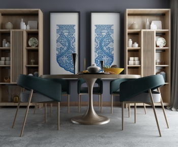 New Chinese Style Dining Table And Chairs-ID:767243987