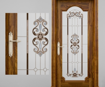 European Style Solid Wood Door-ID:990931983