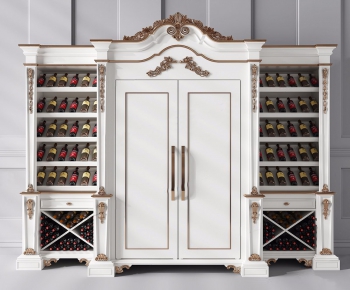 European Style Classical Style Wine Cabinet-ID:798945726