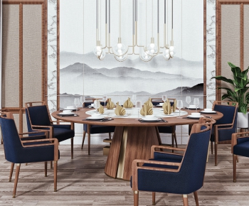New Chinese Style Dining Table And Chairs-ID:722484647