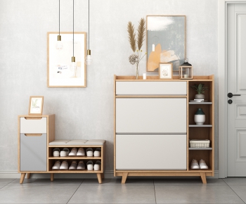 Nordic Style Shoe Cabinet-ID:721310537