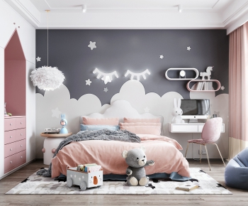 Nordic Style Girl's Room Daughter's Room-ID:502832636