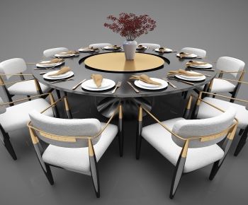New Chinese Style Dining Table And Chairs-ID:634298724