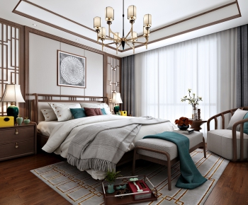 New Chinese Style Bedroom-ID:511966842