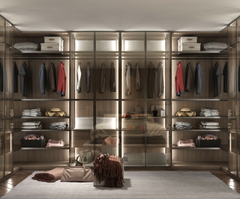 Modern Clothes Storage Area-ID:164944189