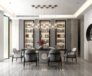 New Chinese Style Dining Room-ID:167651112